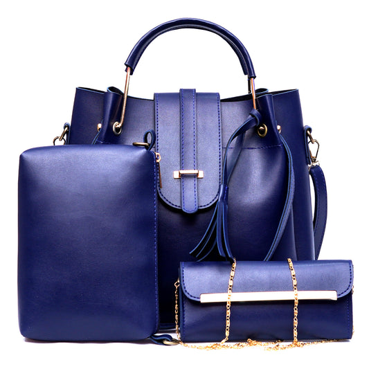 Accent Handbag (3 Piece) – Blue