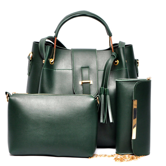 Accent Handbag (3 Piece) – Green