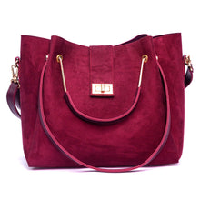 Load image into Gallery viewer, Cofix Handbag (3 Piece) – Maroon (Suede)
