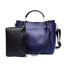 Load image into Gallery viewer, Etude Handbag (2 Piece) – Navy Blue
