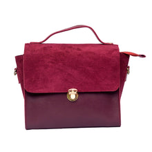 Load image into Gallery viewer, Oressa Shoulder Bag – Maroon (suede)
