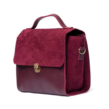 Load image into Gallery viewer, Oressa Shoulder Bag – Maroon (suede)
