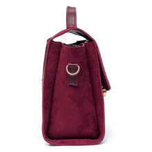 Load image into Gallery viewer, Oressa Shoulder Bag – Maroon (suede)
