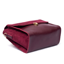 Load image into Gallery viewer, Oressa Shoulder Bag – Maroon (suede)
