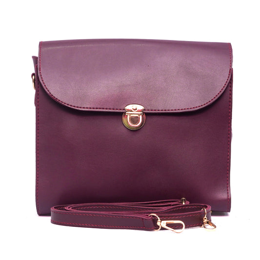 Sofit Shoulder Bag – Maroon